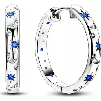 Náušnice Stříbrné náušnice s barevnými zirkony , hvězdičky, kruhy, stříbro 925 + KRABIČKA