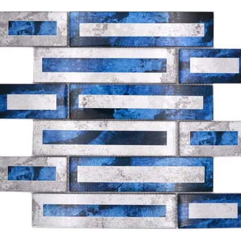 Obklad Skleněná mozaika WzorcowniaStudio 30 x 30 cm, odstíny modré