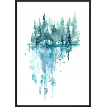 Obraz OBRAZ PLAKÁT V RÁMU 33x43 cm Les P1784