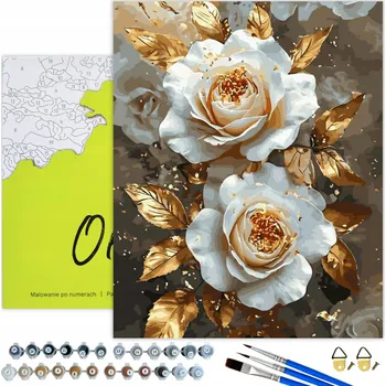 MALOVÁNÍ PODLE ČÍSEL Květiny Obrazy k Malování Podle Čísel s Rámem Oh Art!