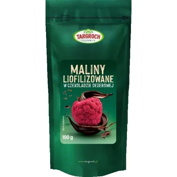 Sušená potravina MALINY LIOFILIZOWANE V DEZERTNÍ ČOKOLÁDĚ 100g TARGROCH