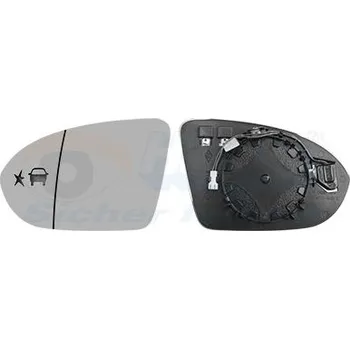 Autosklo Sklo do zrcátka, vnější zrcátko VAN WEZEL 3854835