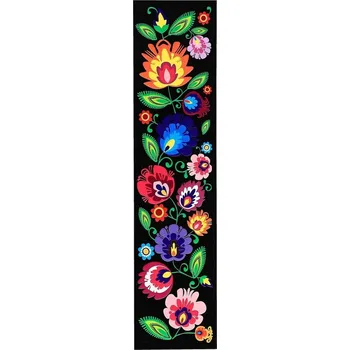 Doplněk ke knize Záložka do knihy s výšivkou, lowicki folklór, černá