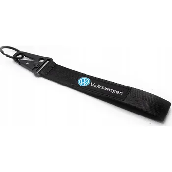 Šňůrka na klíče VW VOLKSWAGEN černá přívěsek na klíče
