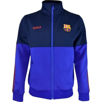 Pánská větrovka FC Barcelona Sportovní bunda FC Barcelona, modrá, zip, kapsy Velikost: XL