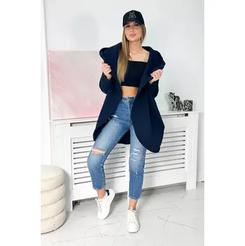 Dámská mikina Kesi Krátká mikina na zip tmavě modrá Kesi modrá | bílá | světle modrá 3466946