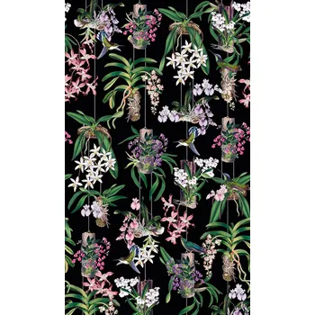 Tapeta Vliesová fototapeta barevné květy 1,59 x 2,70 m / Vliesový tapetový panel 81682 Mona Marburg