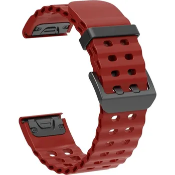 VSECHNONAMOBIL 128052 OCEAN Univerzální řemínek QuickFit pro Garmin - šířka 22mm červený