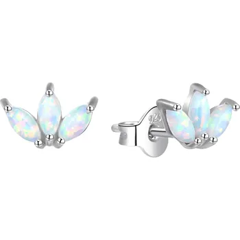 Náušnice Okouzlující stříbrné náušnice se syntetickým opálem AGT-E205PO Agato