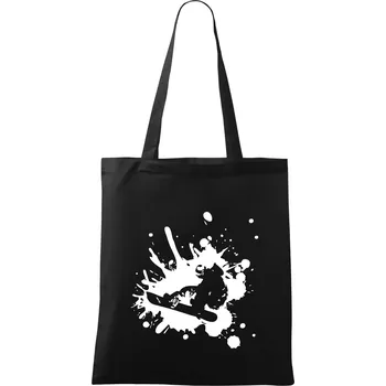 Snowboard splash - Taška bavlněná - 42 x 38 cm ( Černá )