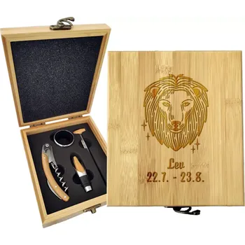 Víno Sablio Dárková sada na víno Lev: 147×168×49 mm
