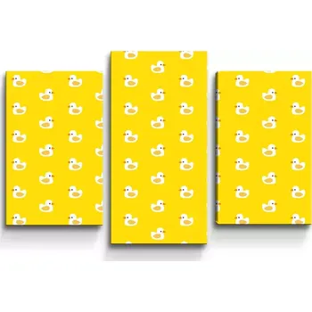 Obraz Sablio Obraz - 3-dílný Bílé kachničky - 75x50 cm