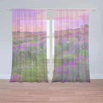 Záclona Sablio Záclony Levandulové pole 2: 2ks 150x250cm