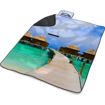 deka Sablio Plážová deka Bungalovy na moři: 200x140 cm