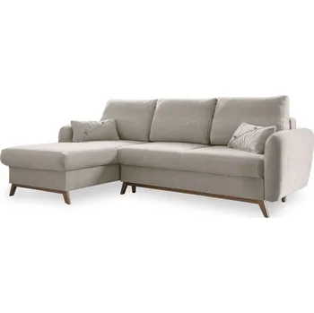 Pohovka Béžová rozkládací rohová pohovka Miuform Scandic Lagom, levý roh ID_1407461