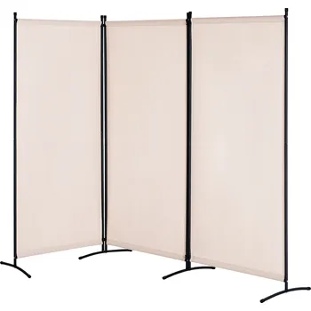 Paraván Vevor Paraván 3 panely, skládací a přenosný, samonosný, béžový, do ložnice