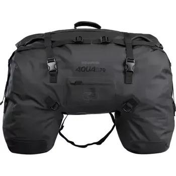 Motodoplněk taška na zadní sedlo AQUA D-70, OXFORD (černá)