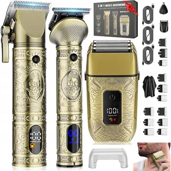 Stříhací Strojek Na Vlasy Holení vousů Zastřihovač vlasů Sada