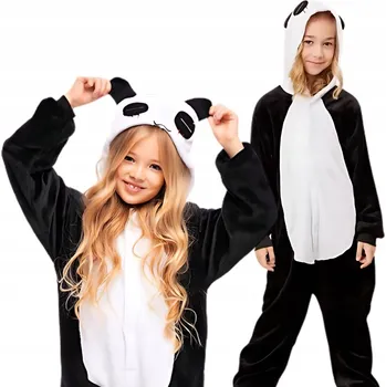 Karnevalový kostým Pyžamo Overal Kigurumi Kostým Maškarní Panda Děti 115-125cm