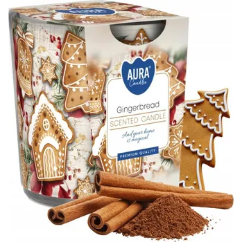 Svíčka Parafínová vonná svíčka Perníček Aura 1 ks