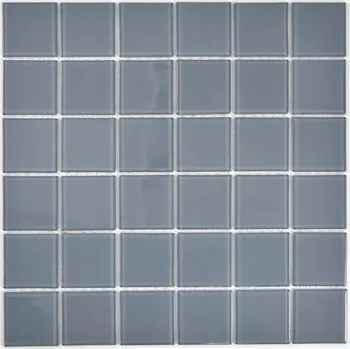 Skleněná mozaika WzorcowniaStudio 30 x 30 cm, odstíny šedé a stříbrné
