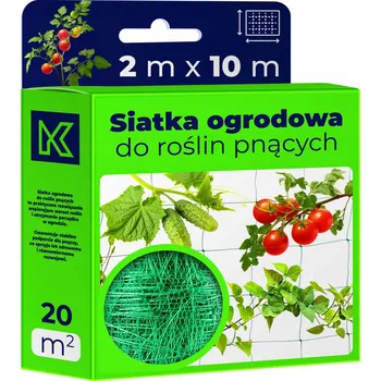 Opora na rostlinu SÍŤKA NA ROSTLINY ZELENINY RAJČAT POPÍNAJÍCÍCH OKURKY ZAHRADNÍ PODPĚRA 2 x 10 m