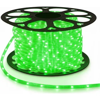 Vánoční dekorace Světelný LED had Zelený Venkovní Kulatý 360 Vánoční Řezaný na metry