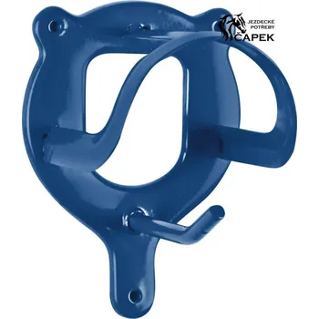 Věšák na sedlo a uzdečku Držák na uzdečky Waldhausen -KOVOVÝ- - Černá