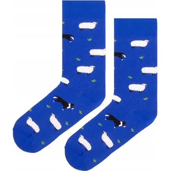 Pánské ponožky KABAK Ponožky BO Ovce 36-41 modré, velikost 36-40