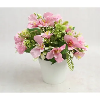 umělá květina Umělá květina v květináči oleandr RŮŽOVÝ