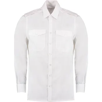 Pánská košile Kustom Kit Pánská pilotní košile KK134 White 44 (XL/17H)