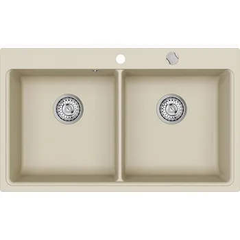 Kuchyňský dřez Granitový dřez Aquastone Prima 90 béžová