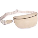 Jennifer Jones Dámská crossbody ledvinka s širokým popruhem béžová 3150