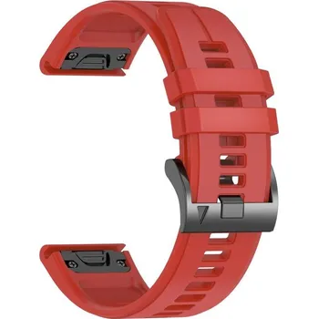 VSECHNONAMOBIL 128341 SILICONE Výměnný řemínek QuickFit pro Garmin - šířka 22mm červený