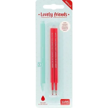 Náplně do gelového pera Legami - červená (2 kusy)