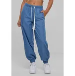 Urban Classics Lehké unisex denim jogger kalhoty Barva: Modrá, Velikost: XXL