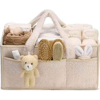 Úložný box Organizér na dětské plenky s rukojetí, přenosný košík na plenky