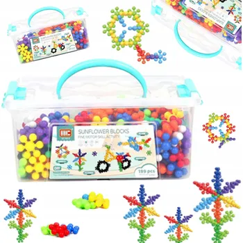 ostatní stavebnice Stavebnice 3D Vzdělávací Kreativní Barevné Slunečnice 199 dílků