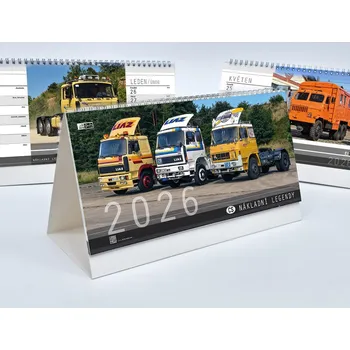 Kalendář Kalendář stolní 14 denní CS nákladní legendy 2026