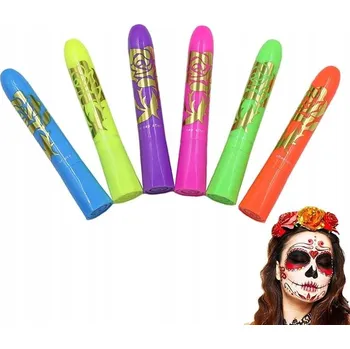 kreativní sada KREATIVNÍ SADA FIXY NA MALOVÁNÍ NA OBLIČEJ FLUORESCENČNÍ MAKE-UP 6 KUSŮ