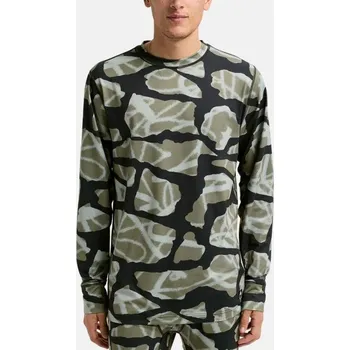 Pánské termoprádlo Termo triko Burton Midweight Base Layer Crewneck Graffiti Camo XL