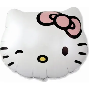 Balónek Foliový balónek Hello Kitty Kočka kotě Velký Odolný 60 cm