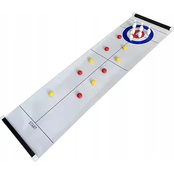 Hlavolam Sada pro hru curling a kuželky Eurobaby dřevěná 4 roky +