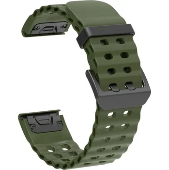 Ostatní příslušenství k chytrým hodinkám VSECHNONAMOBIL 128058 OCEAN Univerzální řemínek QuickFit pro Garmin - šířka 22mm tmavě zelený