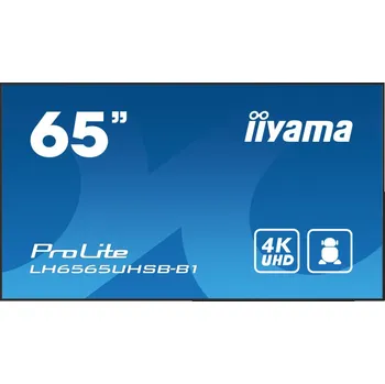 Monitor 65" iiyama LH6565UHSB-B1:IPS,4K UHD,Android,24 7 LH6565UHSB-B1