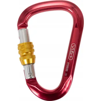 karabina Horolezecká karabina VI.6+ HMS safe - červená