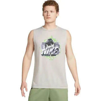 Pánské tílko Nike DRI-FIT VINTAGE MUSCLE GFX S Šedá, Mix