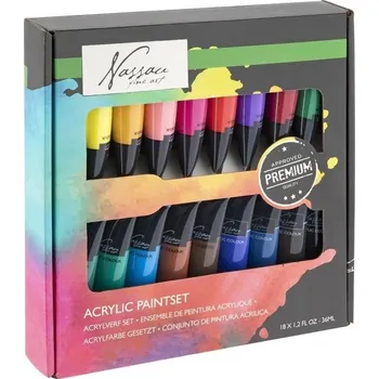 Vodová barva Creative Craft Group Akrylové barvy základní sada (18x36ml)