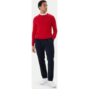 Pánský svetr Tommy Hilfiger Svetr Essential Ssnl MW0MW39999 Červená Regular Fit S
