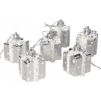 Vánoční dekorace Zdobená Vánoční Koule , Tvarované Vánoční Baňky , vánoční koule cetek 5 cm 6 ks